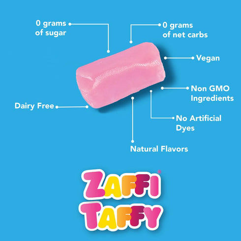 Zollipops Clean Teeth Keto Sugar Free Taffy Variety Pack, 3 Oz (Pack of 2) - Indulge in Assorted Flavors for a Guilt-Free and Tasty Experience...